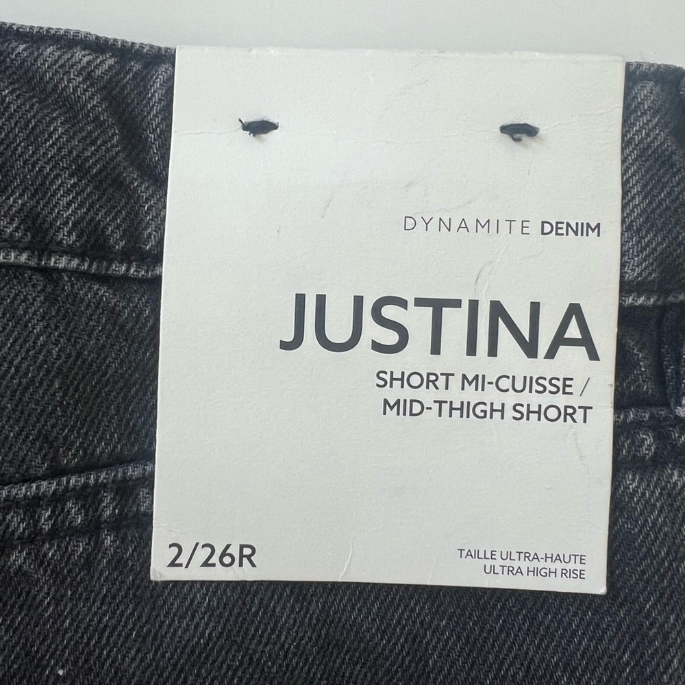 NWT Black Denim Women's Shorts - Picture 4 of 5